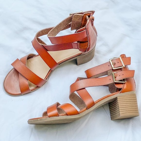 Material Girl Blocked Sandals from Macy’s - Picture 1 of 4